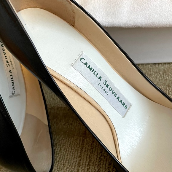 Camilla Skovgaard Leather Pumps, with Stiletto Heels and Saw Platforms - Picture 10 of 13